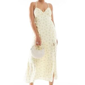 Hollister Yellow Floral Maxi Dress